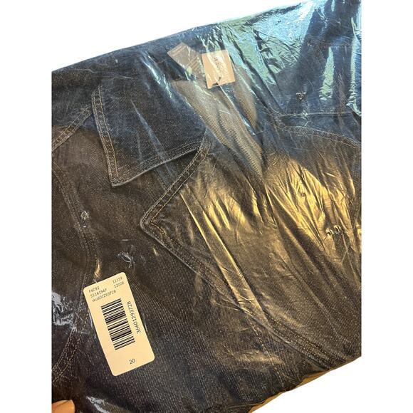 Lane Bryant Denim Trenchcoat Women’s Plus Size 20 Belted Midi Jean Jacket - Picture 5 of 7